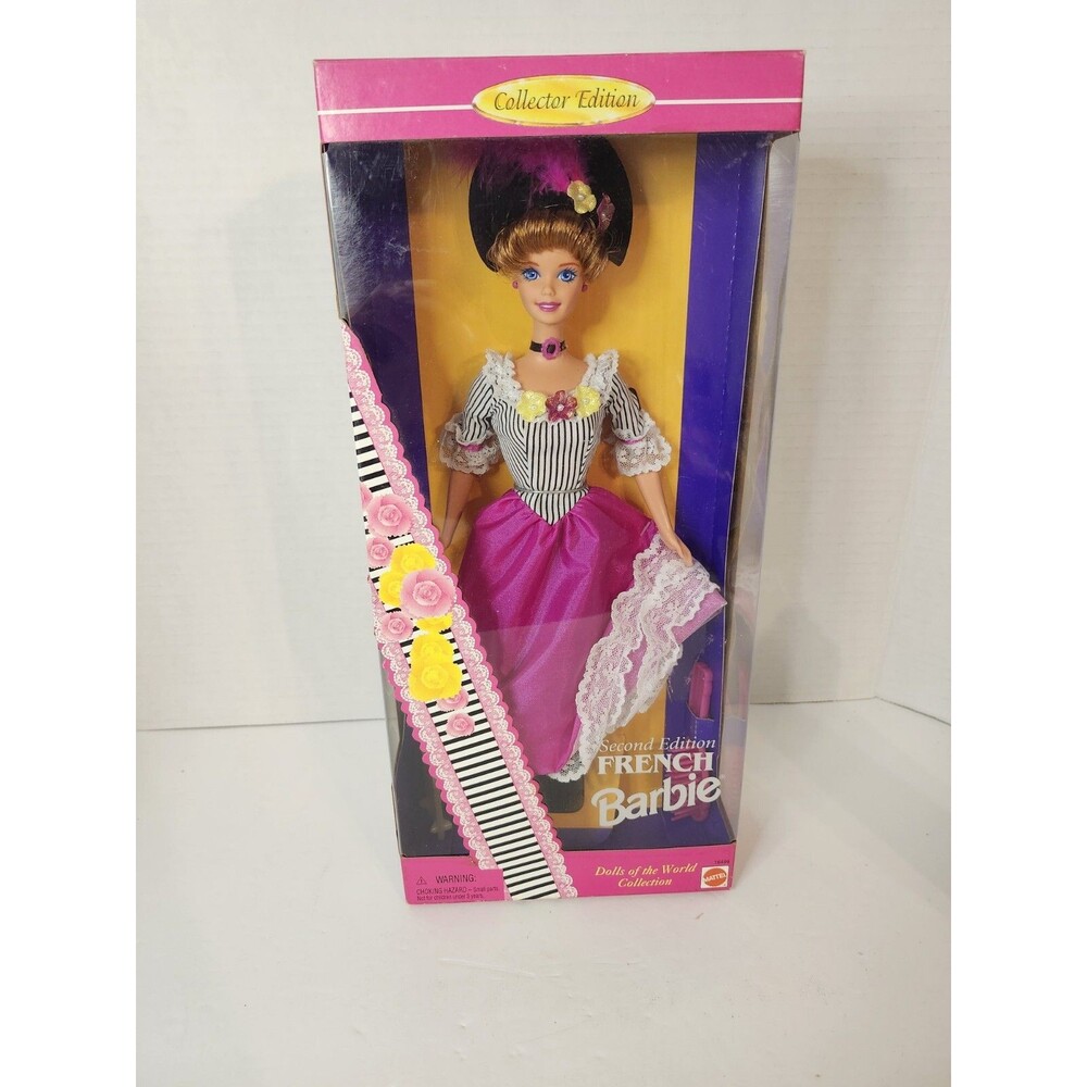 1996 Second Edition French Barbie Dolls of the World Collection NRFB